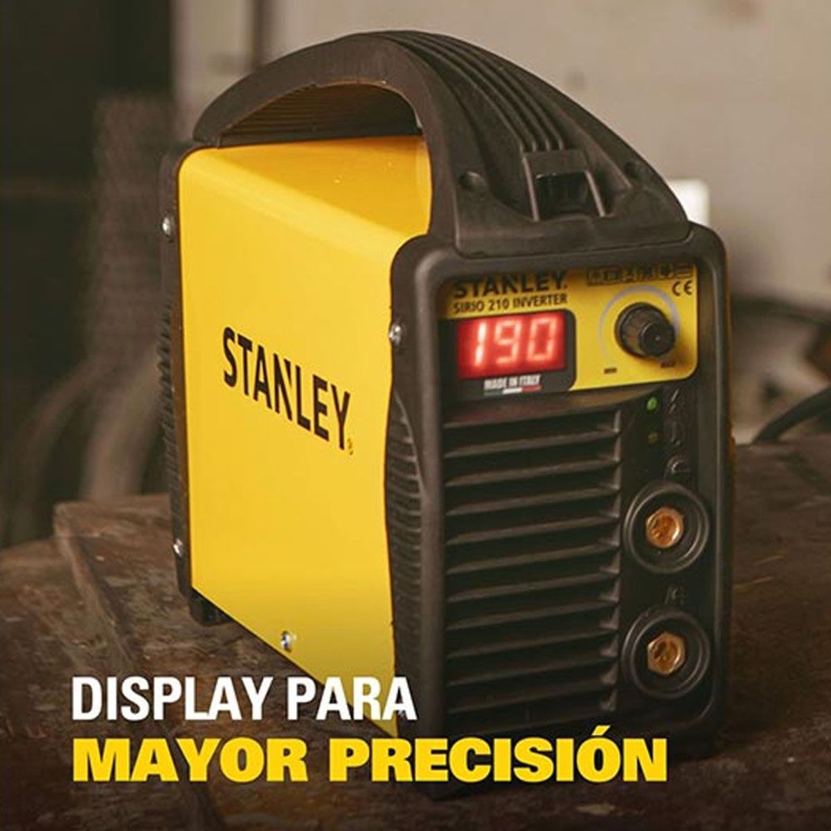STANLEY JR - Soldadora Inverter Stanley Mma 190a-sirio210 + Portaelec