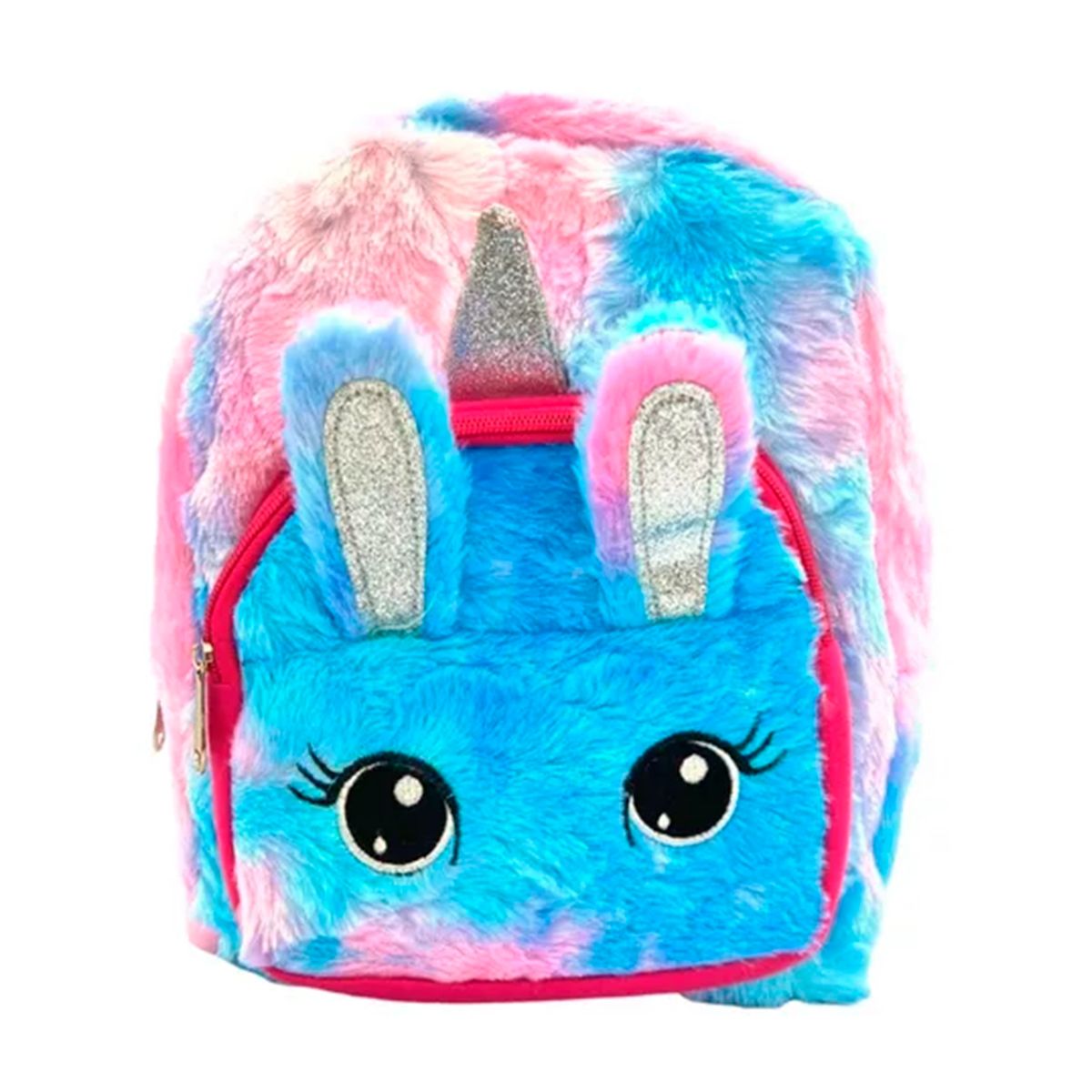 GENERICO - Mochila Unicornio Peludita Para Niña