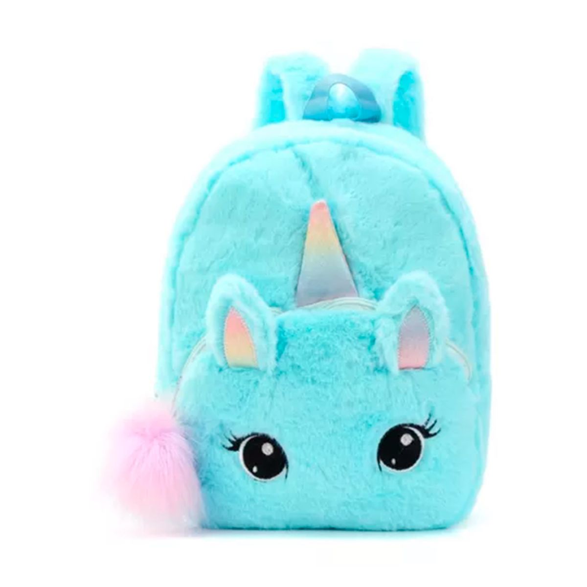 GENERICO - Mochila Unicornio Peludita Para Niña