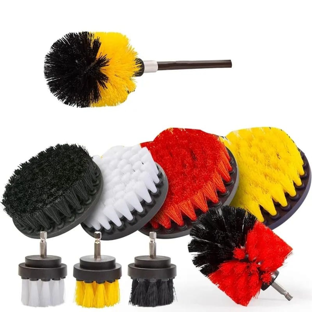 GENERICO - CEPILLOS DE LIMPIEZA PARA TALADRO SET X10 AUTO HOGAR TAPIZ…