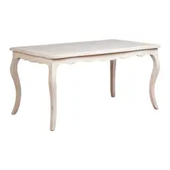 MUEBLES NATIVA - Mesa normando 90x160 Blanco envejecido