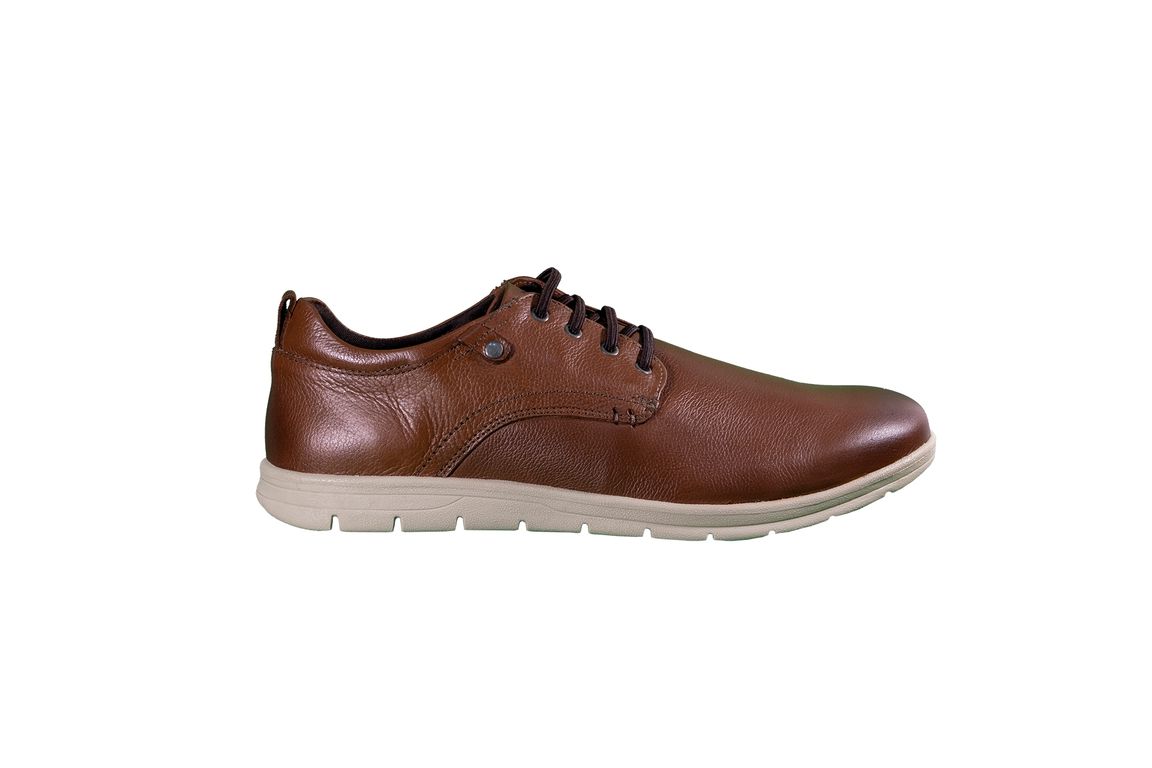 Zapato Casual Cuero Azul Petroleo
