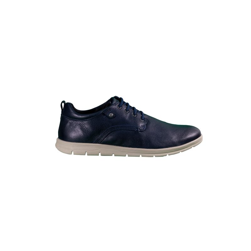 DEL BASTO - Zapato Casual Cuero Azul Petroleo