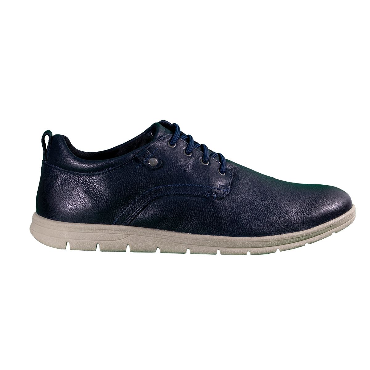 DEL BASTO - Zapato Casual Cuero Azul Petroleo
