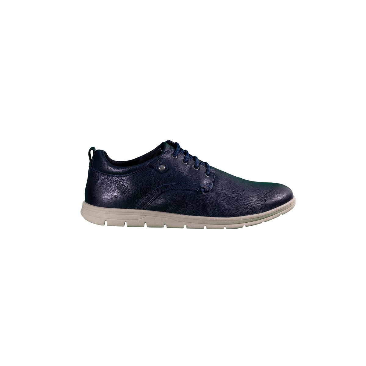 DEL BASTO - Zapato Casual Cuero Azul Petroleo