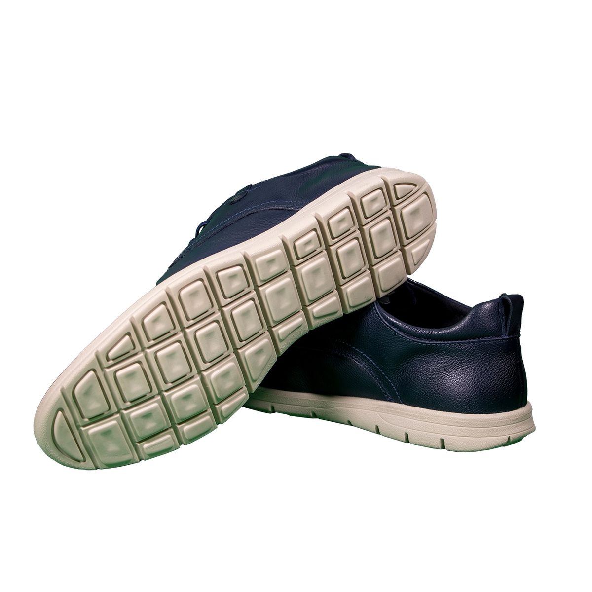 DEL BASTO - Zapato Casual Cuero Azul Petroleo