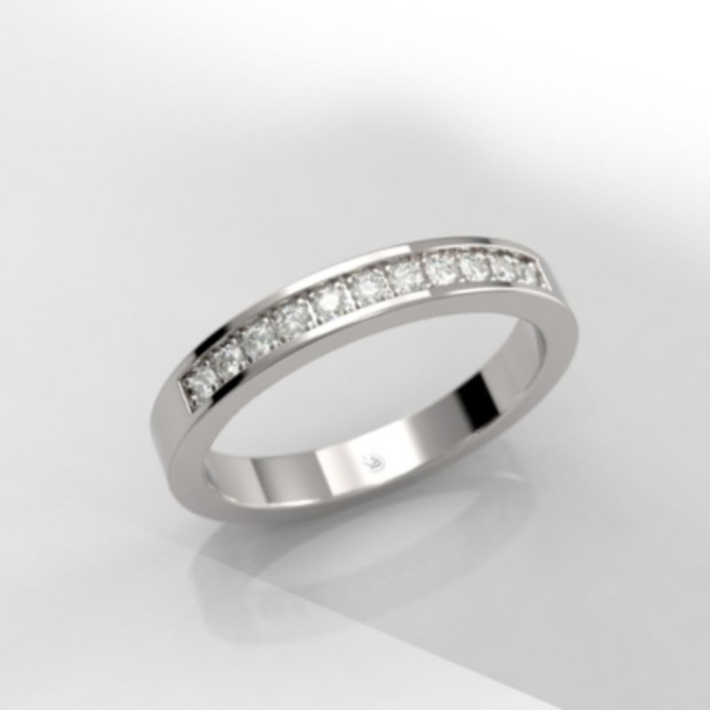 CASABONA - Anillo Moon - Oro 750 (18k) y Diamantes Naturales