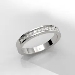 CASABONA - Anillo Moon - Oro 750 (18k) y Diamantes Naturales