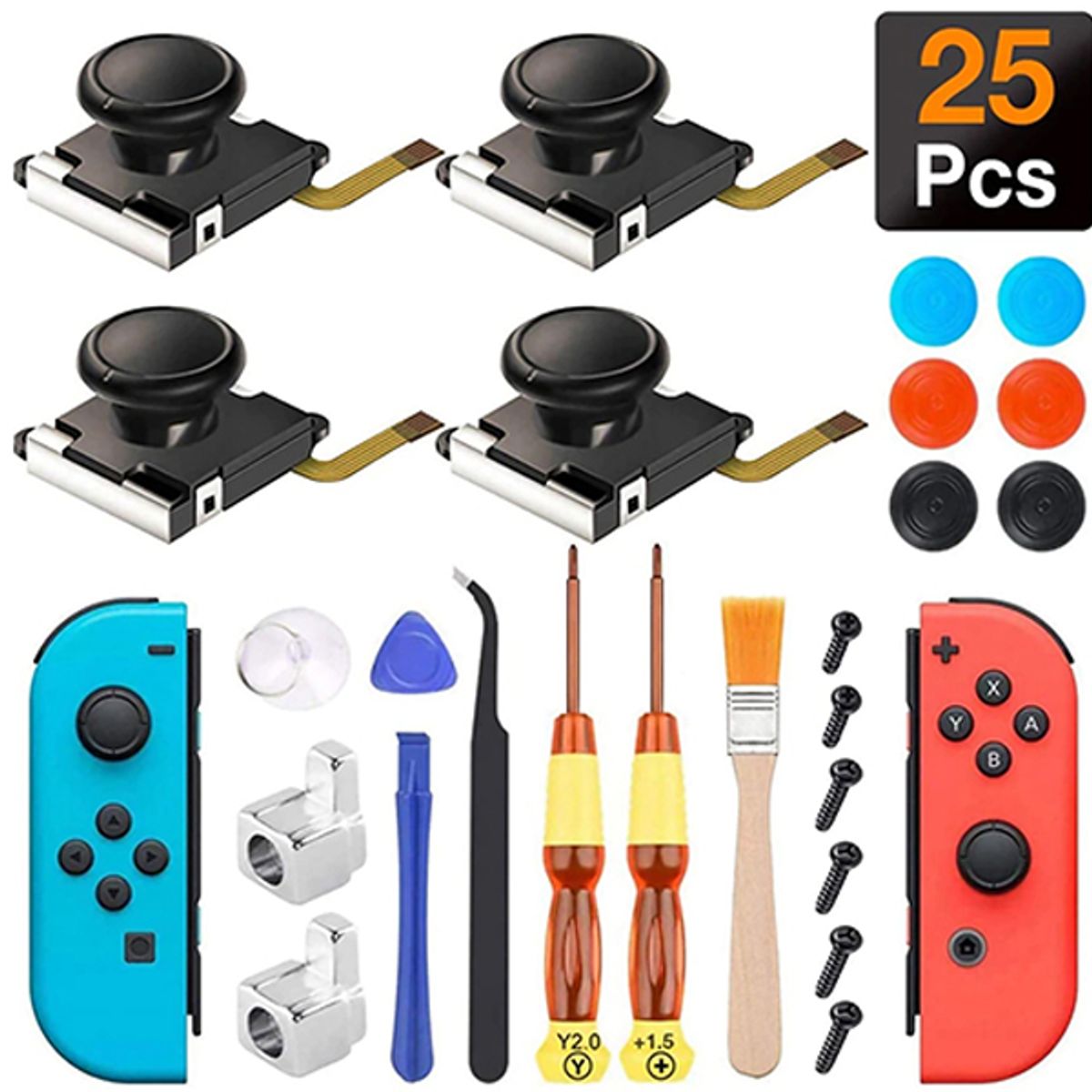 GENERICO - Kit Destornillador Nintendo Switch 25 En 1 Repuesto…
