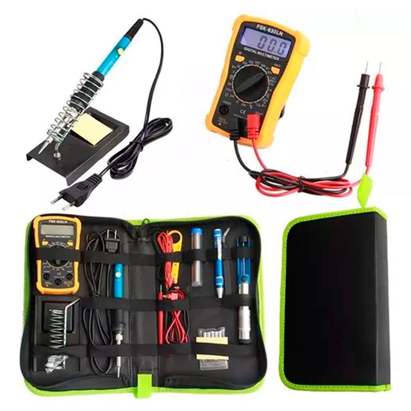 OFERTABKN - Kit Eléctrico Cautín 60w Regulable 17 Accesorios