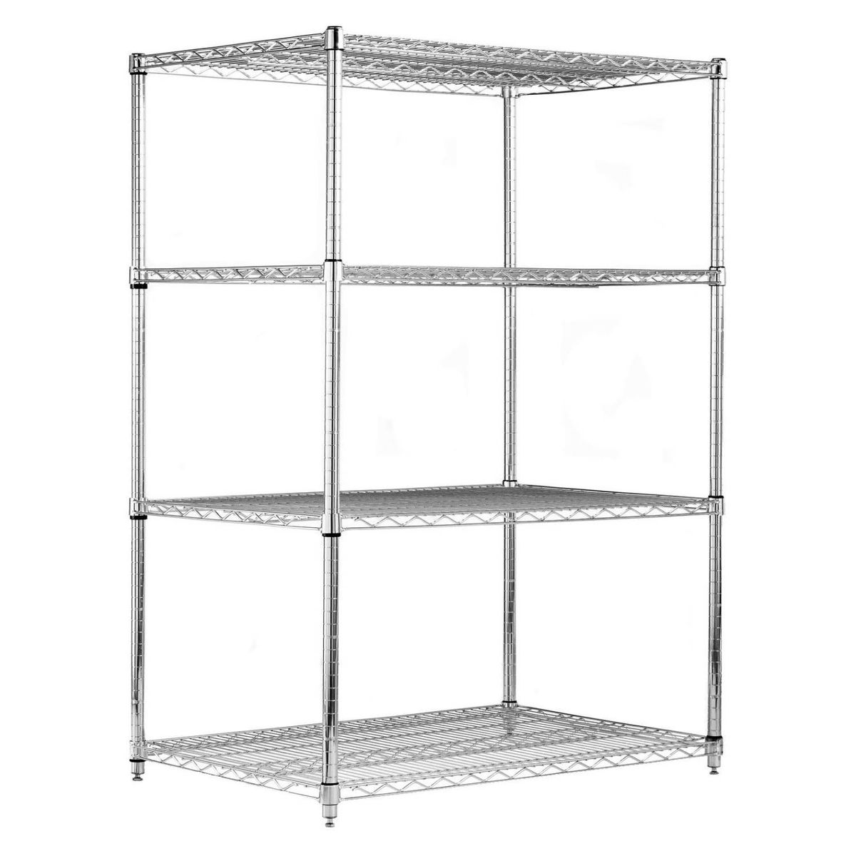 AUTORODEC - Estante de acero cromado de 61x122x160 cm