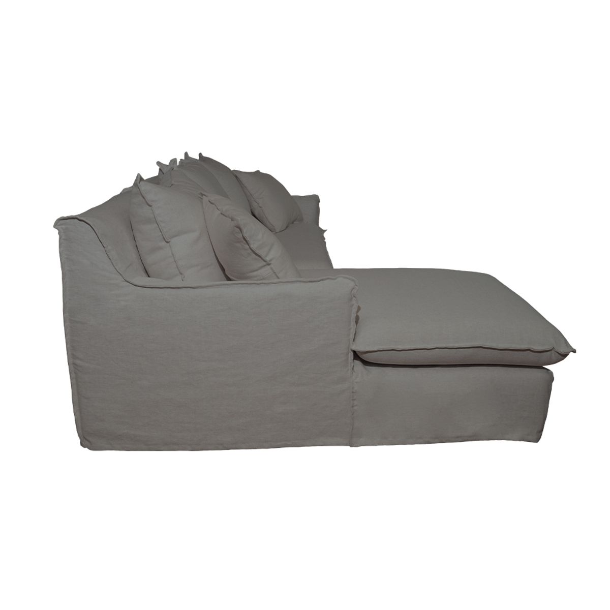SOFAS HOME - SECCIONAL PALENA CHENILLE GRIS PIEDRA 3C