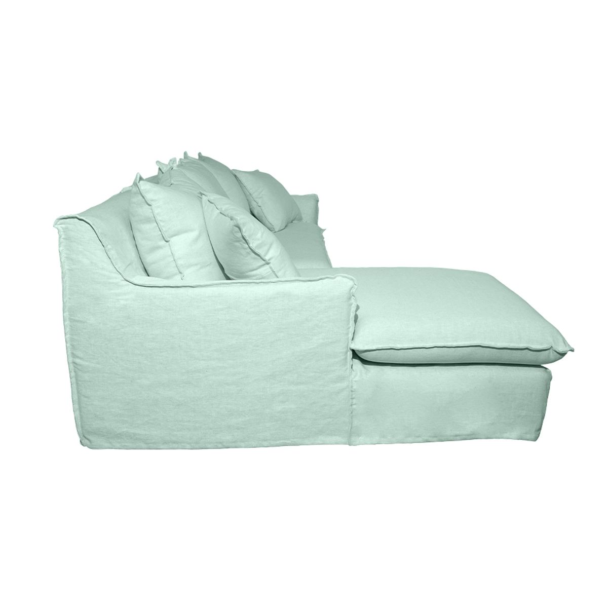 SOFAS HOME - SECCIONAL PALENA LINO AGUA 3C