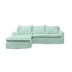 SOFAS HOME - SECCIONAL QUEULE LINO AGUA 3C