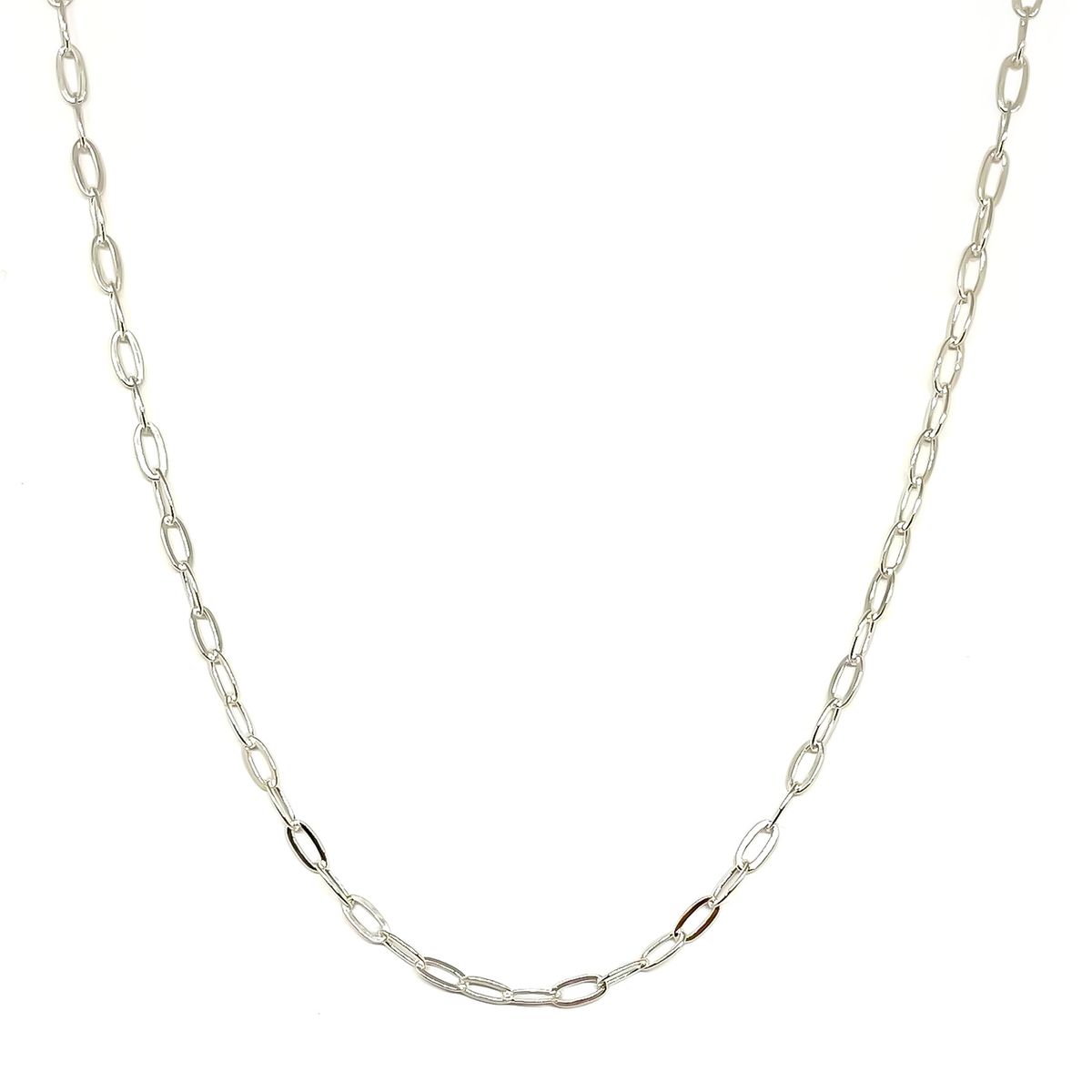 COGGIOLA - Cadena Eslabón Alargado 40cm Plata Fina 925