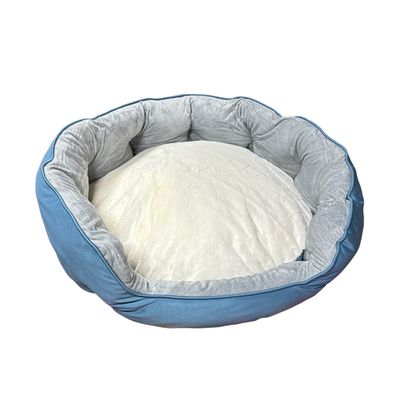 Imagen 2 del producto Cama Cojín 70 Cm Mascotas Acolchada Para Perro Y Gato - Azul