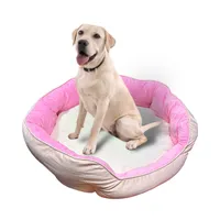 Cama Cojín 70 Cm Mascotas Acolchada Para Perro Y Gato - Rosa