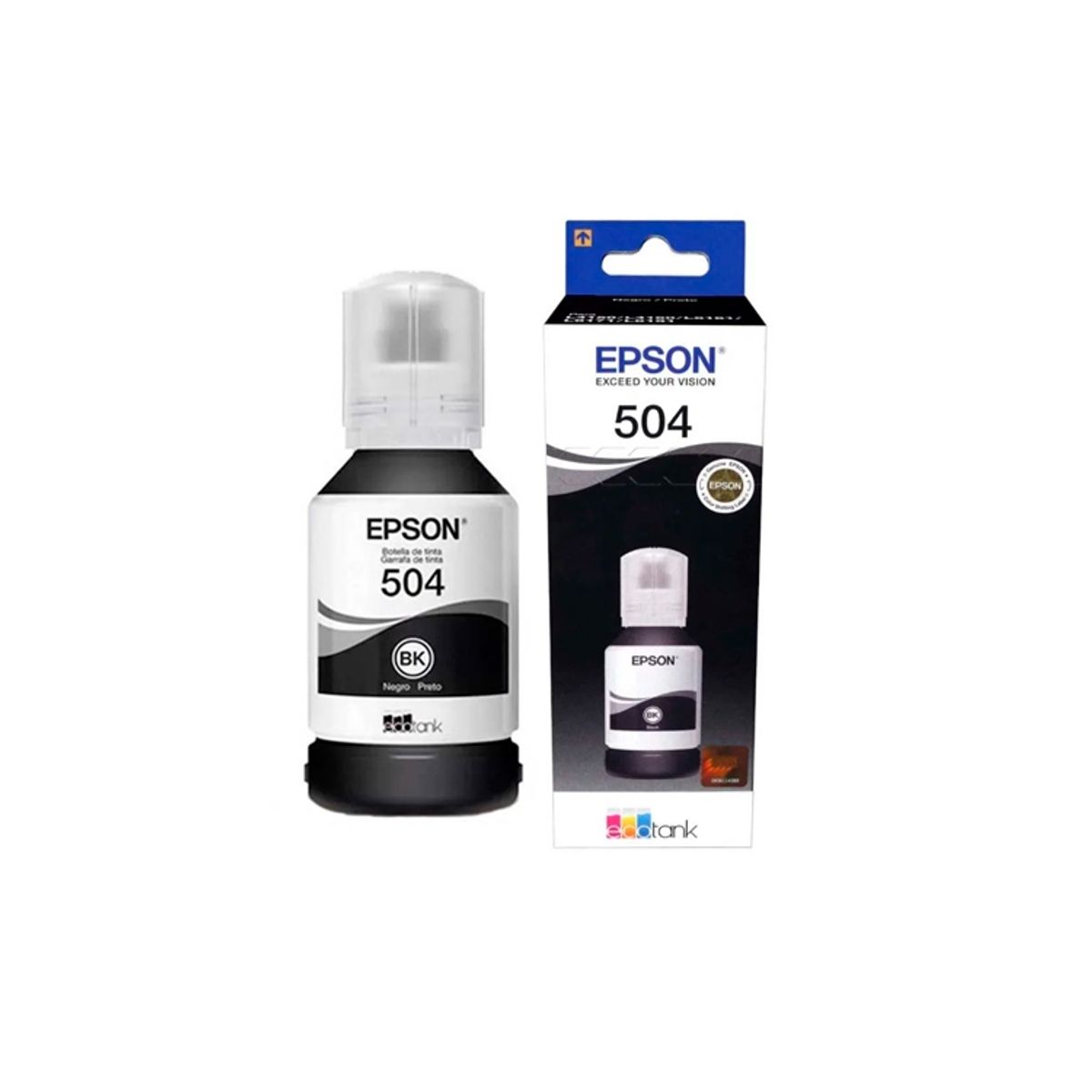 EPSON - Tinta Epson Botella T504 Negra…