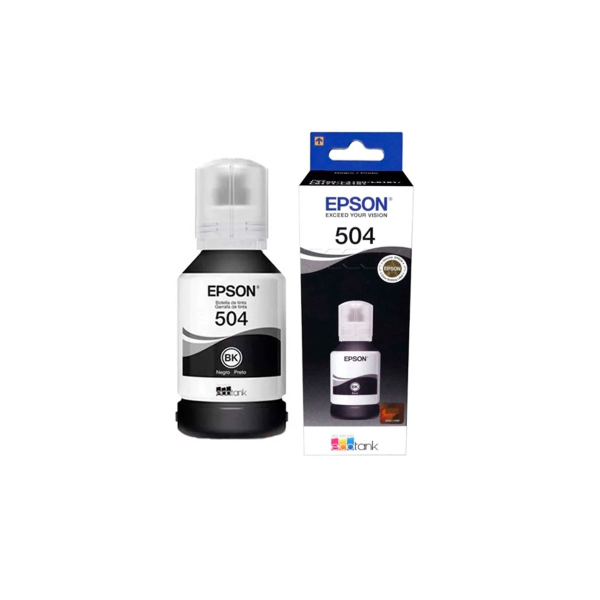 EPSON - Tinta Epson Botella T504 Negra…