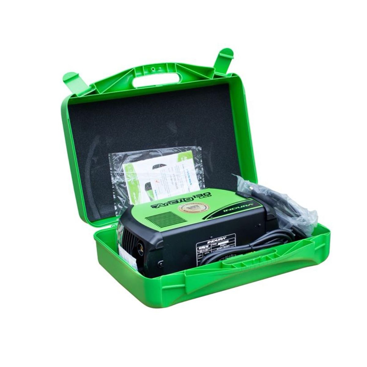 INDURA - Soldadora Indura Arctig 130 A Lcd + Maleta + Cables