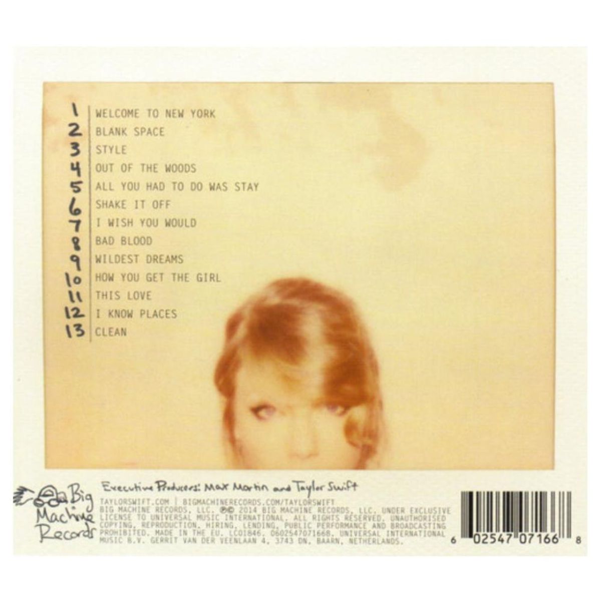 HITWAY MUSIC - TAYLOR SWIFT - 1989 - CD HITWAY MUSIC