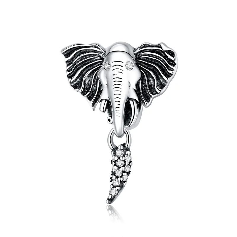 GENERICO - Charm Plata Elefante Colmillos…