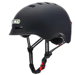 SUNNYLIFE - Casco Luz Led Negro M Para SCOOTER-BICICLETA
