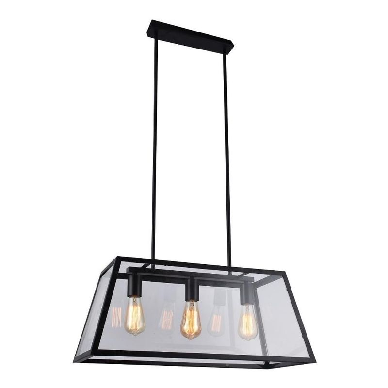 BP - Lámpara Colgante Vanko 3 Luces Negro BP