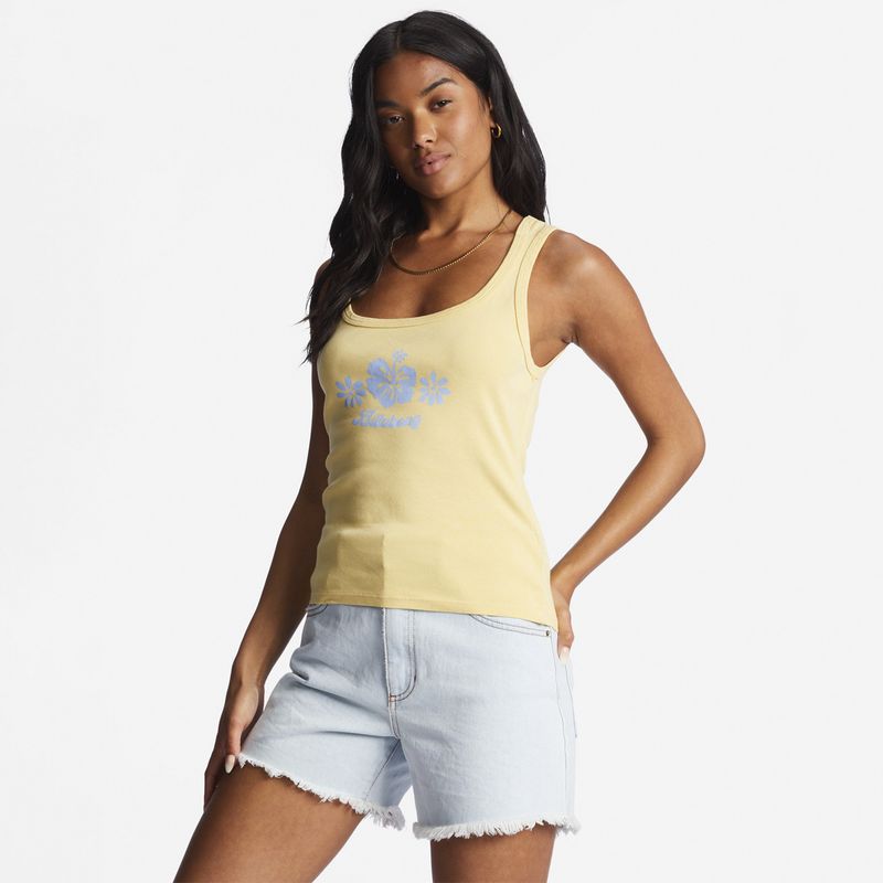 BILLABONG - Polera M/C Mujer So Much Mahalo J Amarillo BILLABONG