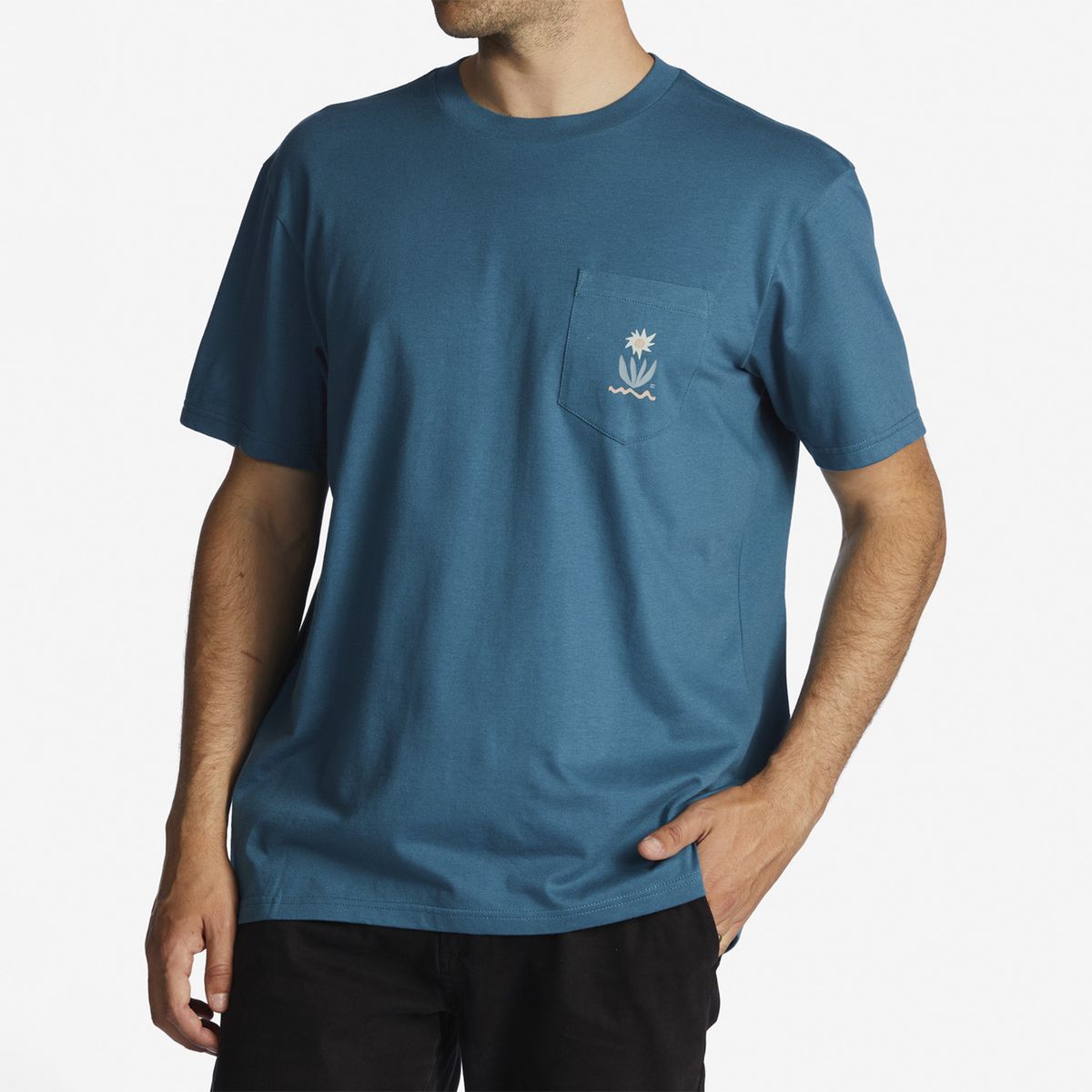 BILLABONG - Polera M/C Hombre Troppo M Azul BILLABONG