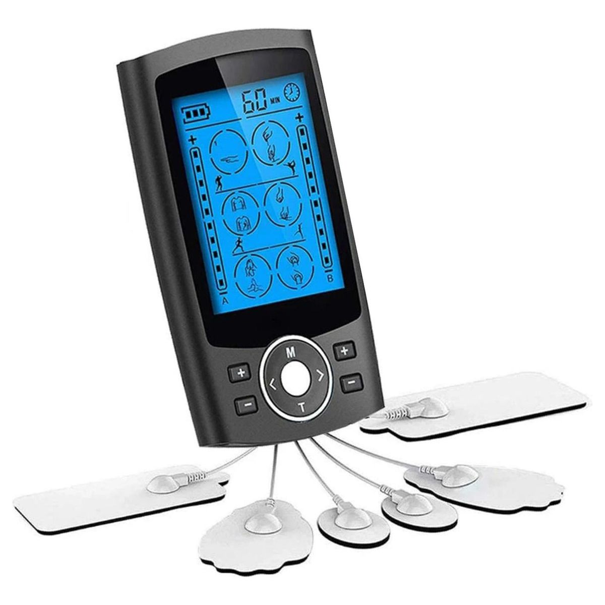 IMPORTCLICK - Estimulador Muscular Masajeador Tens Ems 24 Modos - Negro