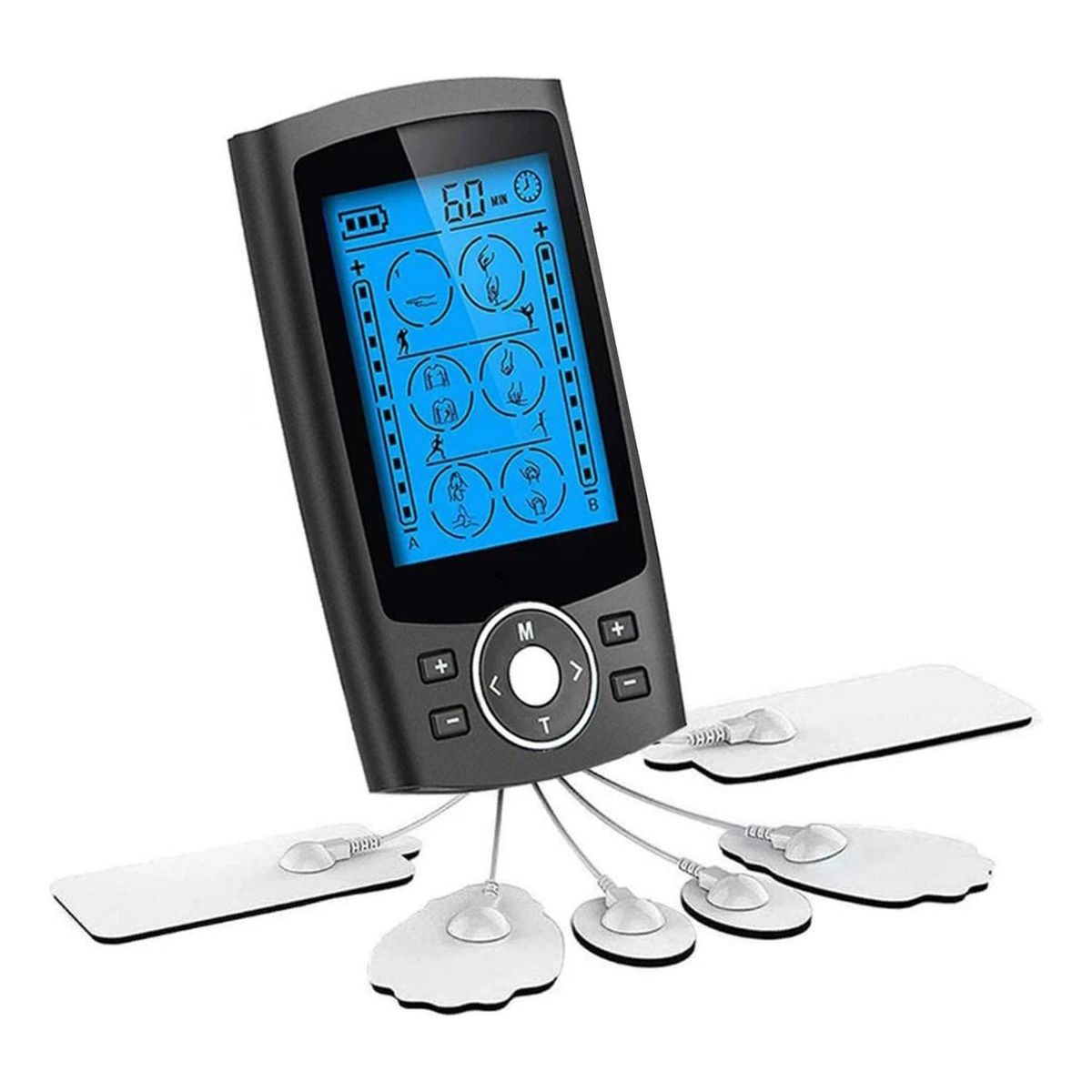 IMPORTCLICK - Estimulador Muscular Masajeador Tens Ems 24 Modos - Negro