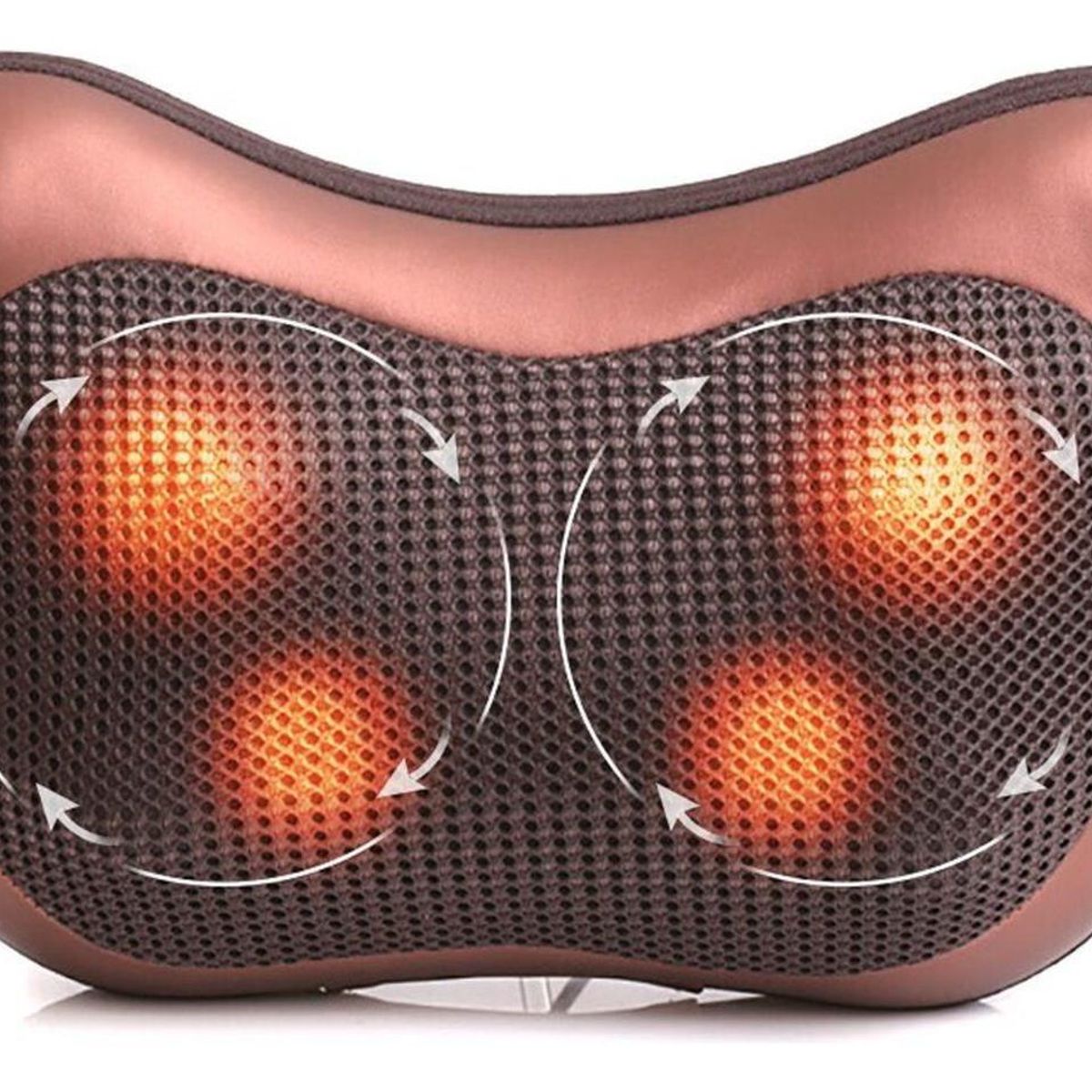 IMPORTCLICK - Masajeador Almohada Cojín Eléctrico Lumbar Cuello Piernas - Café