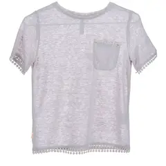 HUSH PUPPIES - Polera M/C Lino Gs19-Tsh/Frutilla Morado