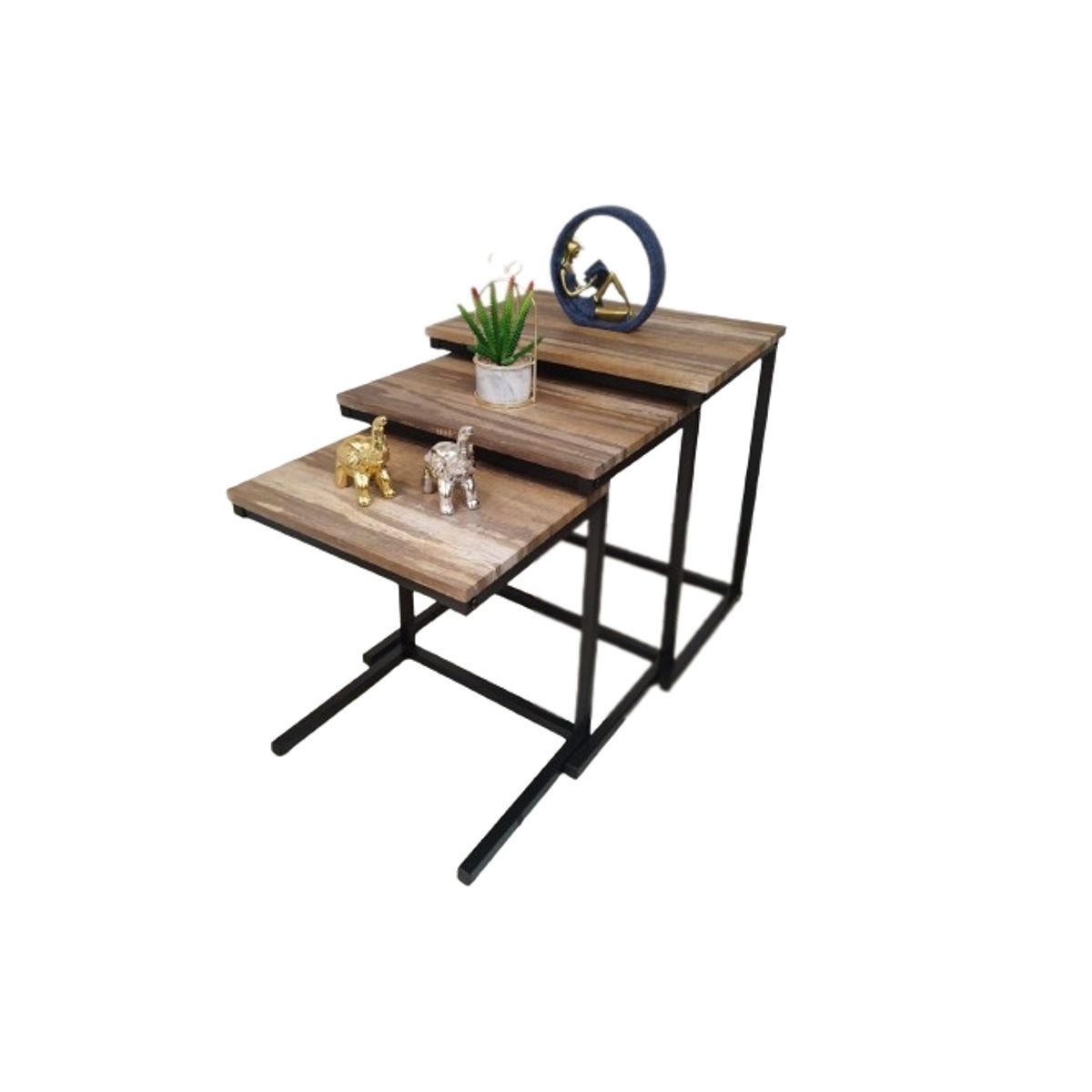 GENERICO - Mesa de centro o mesa auxiliar triple