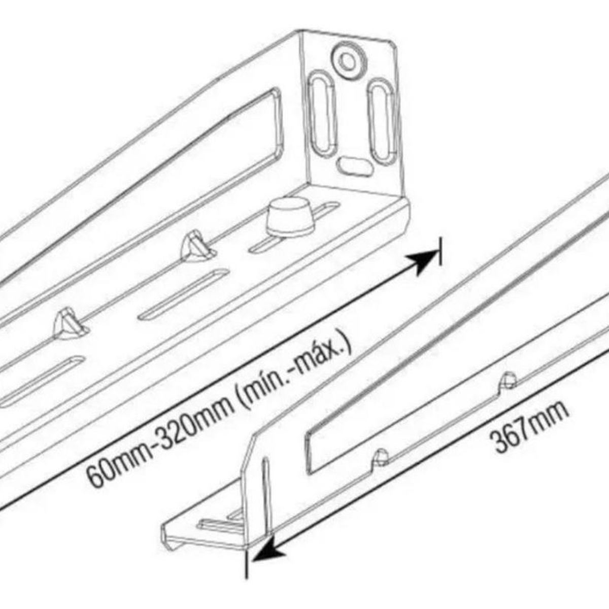 IMPORTCLICK - Soporte Organizador Multifuncional Microondas Horno Eléctrico 30 KG Negro