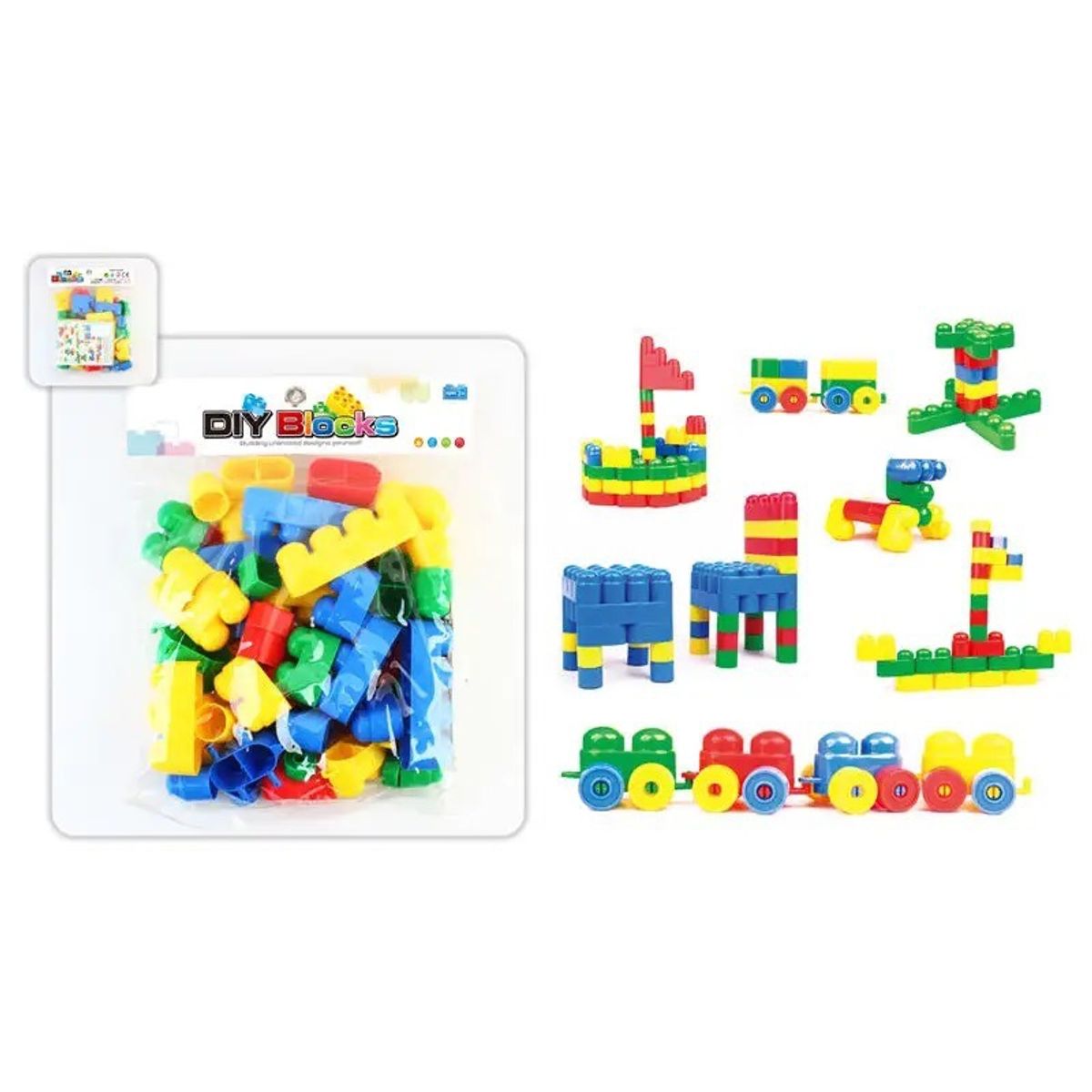 GENERICO - Bloques de construcción grandes 46 piezas