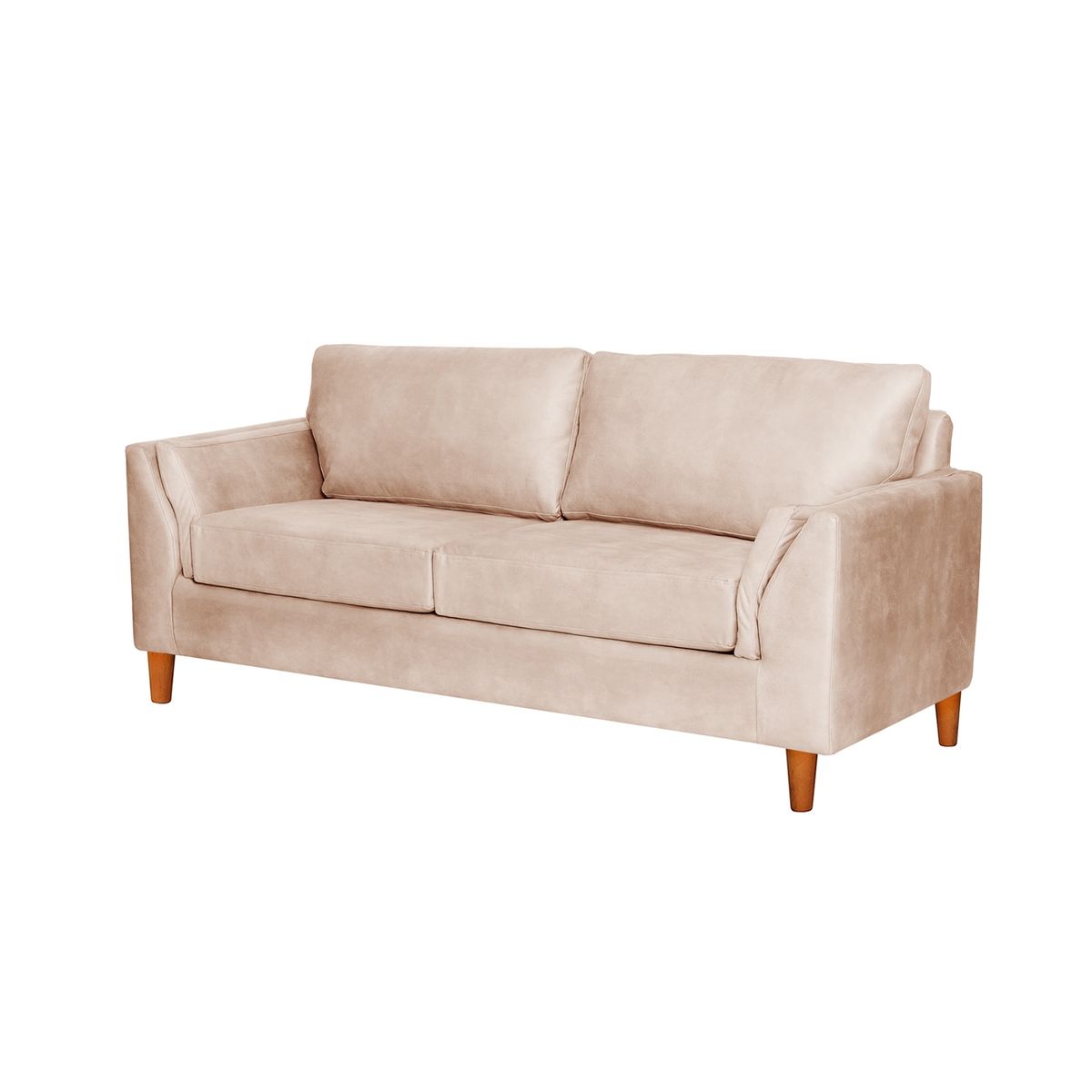 LATAM HOME - Sofá Milan 2 Cuerpos Cuero Kentucky Beige