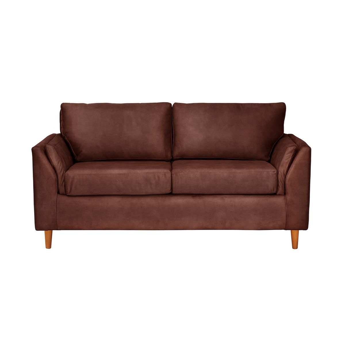 LATAM HOME - Sofá Milan 2C Cuero Kentucky Cafe Moro Con Asiento de Resortes Pocket