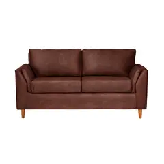 LATAM HOME - Sofá Milan 2 Cuerpos Cuero Kentucky Café Moro