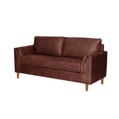 Imagen 2 del producto Sofá Milan 2C Cuero Kentucky Cafe Moro Con Asiento de Resortes Pocket