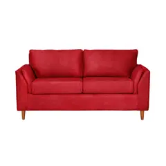 LATAM HOME - Sofá Milan 2 Cuerpos Cuero Kentucky Rojo