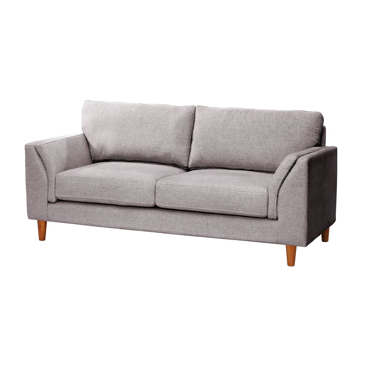 Sofá Milan 2C Lino Gris Claro Con Asiento de Resortes Pocket, marca LATAM HOME - Foto 2