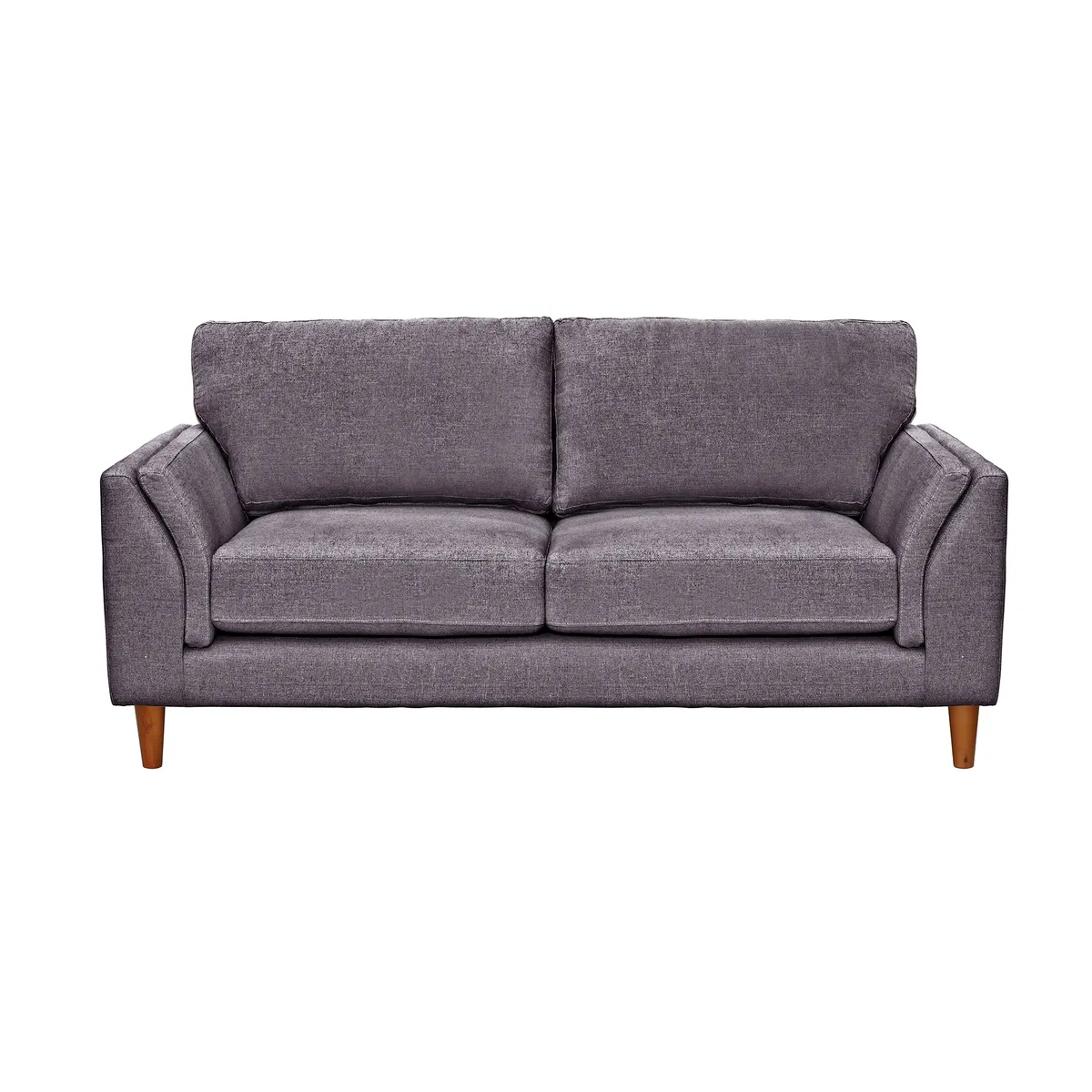 LATAM HOME - Sofá Milan 2C Lino Gris Oscuro Con Asiento de Resortes Pocket