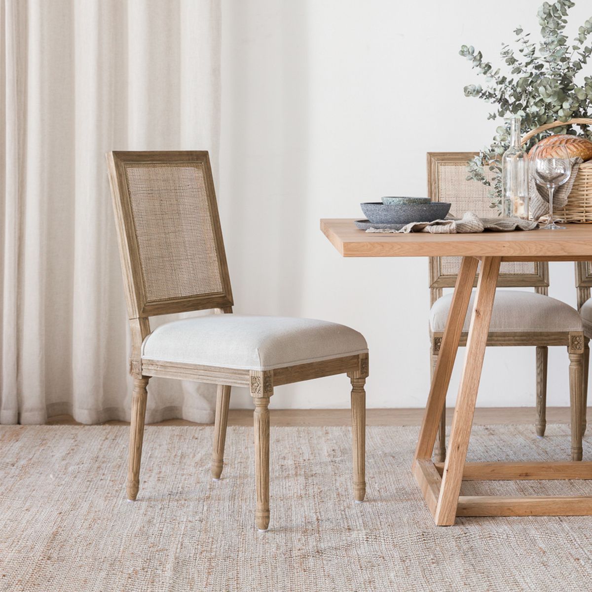 AMOBLE - Silla Comedor Luisa h cane Amoblé