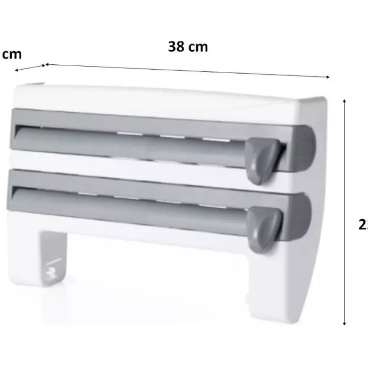 GENERICO - Dispensador Cocina Soporte 4 En1 Rollo Papel Nova Film Alusa