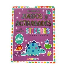MUNDICROM - Coleccion de 3 Libros de Juegos y Actividades con tickers para niños -