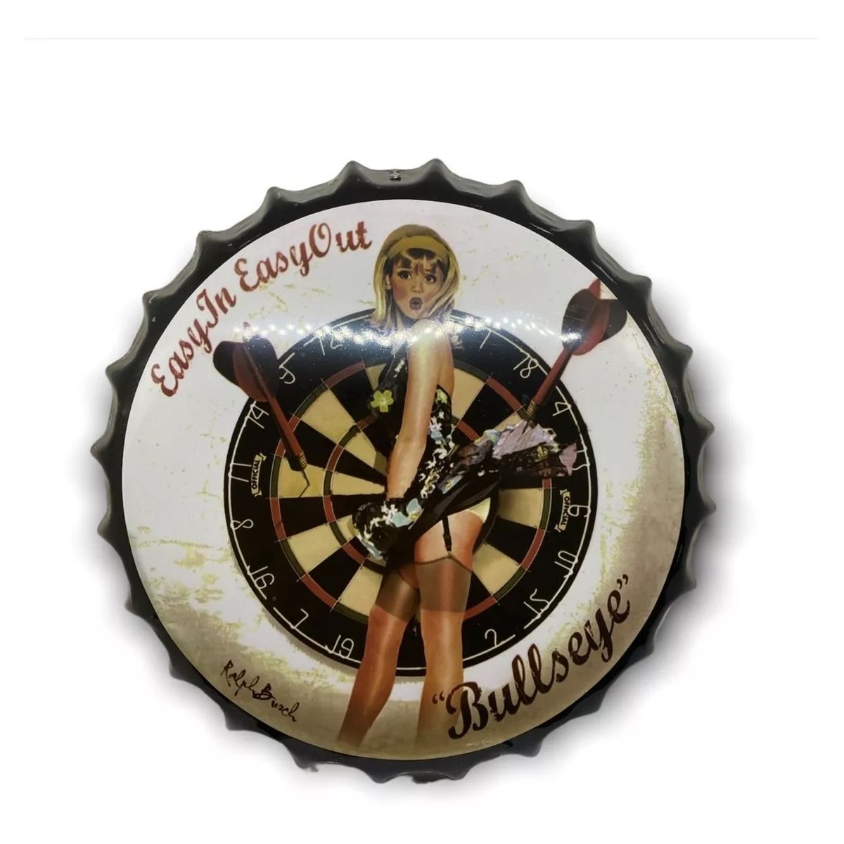 GENERICO - Chapa Tapa De Botella Decorativas Vintage 35cm - S4175B