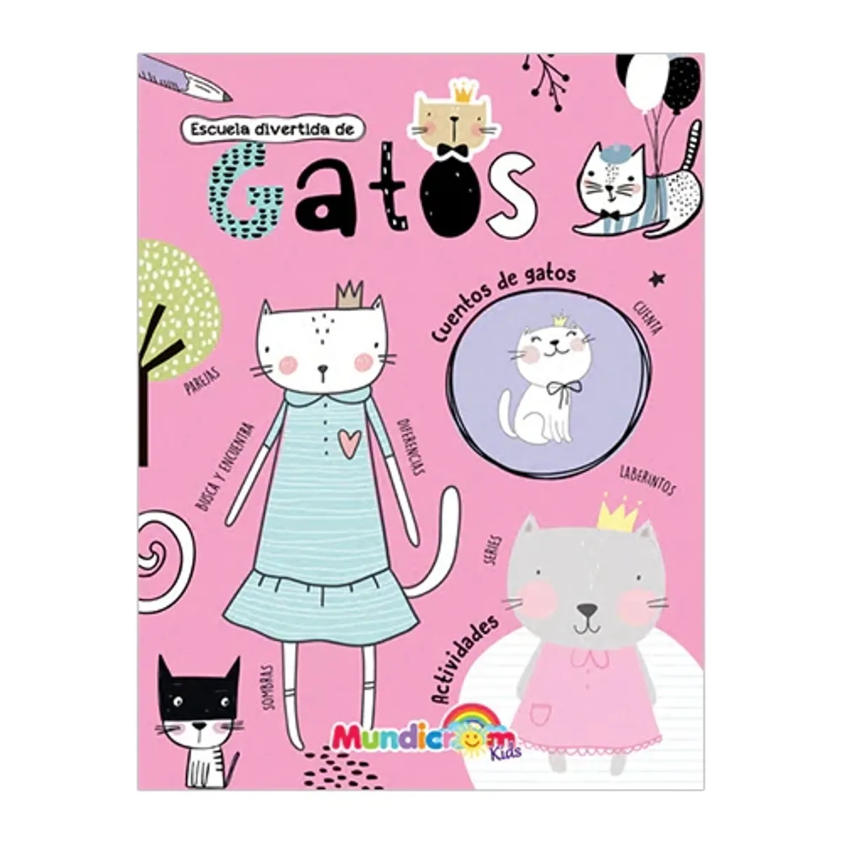 MUNDICROM - Libro Escuela Divertida de Gatos - Mundicrom