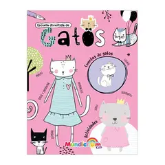 MUNDICROM - Libro Escuela Divertida de Gatos -